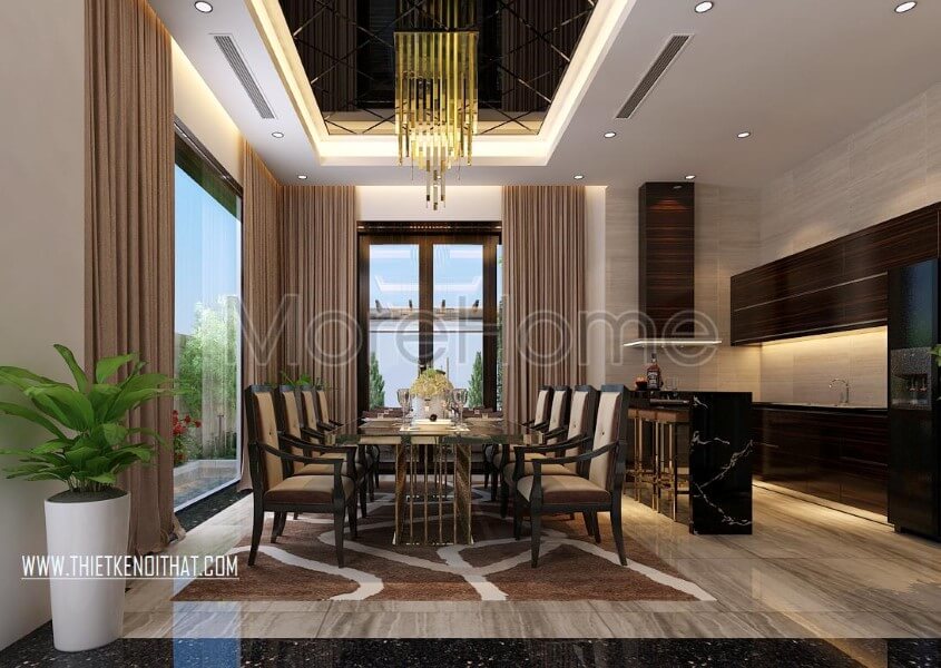 Thiết kế nội thất biệt thự Vinhomes Riverside cao cấp